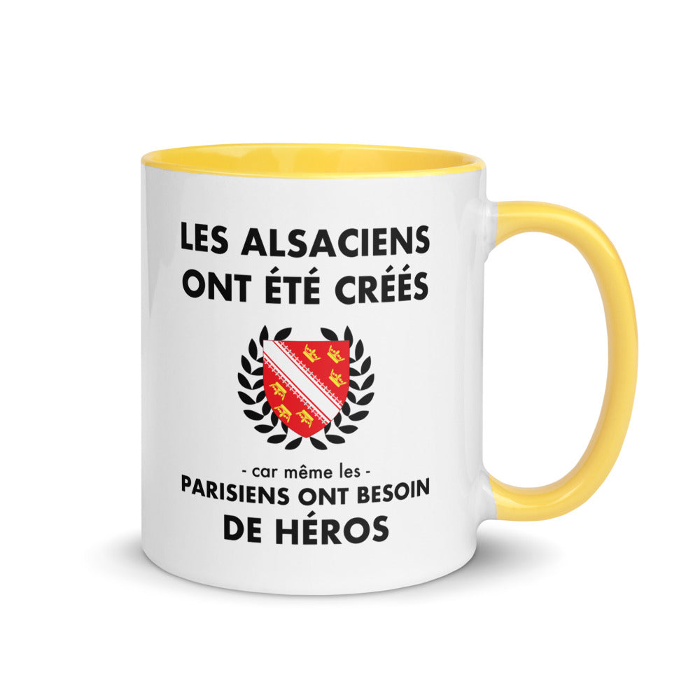 Tasse mug jaune Les Alsaciens ont été créés