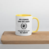 Thumbnail for Tasse mug jaune Les Corses ont été créés