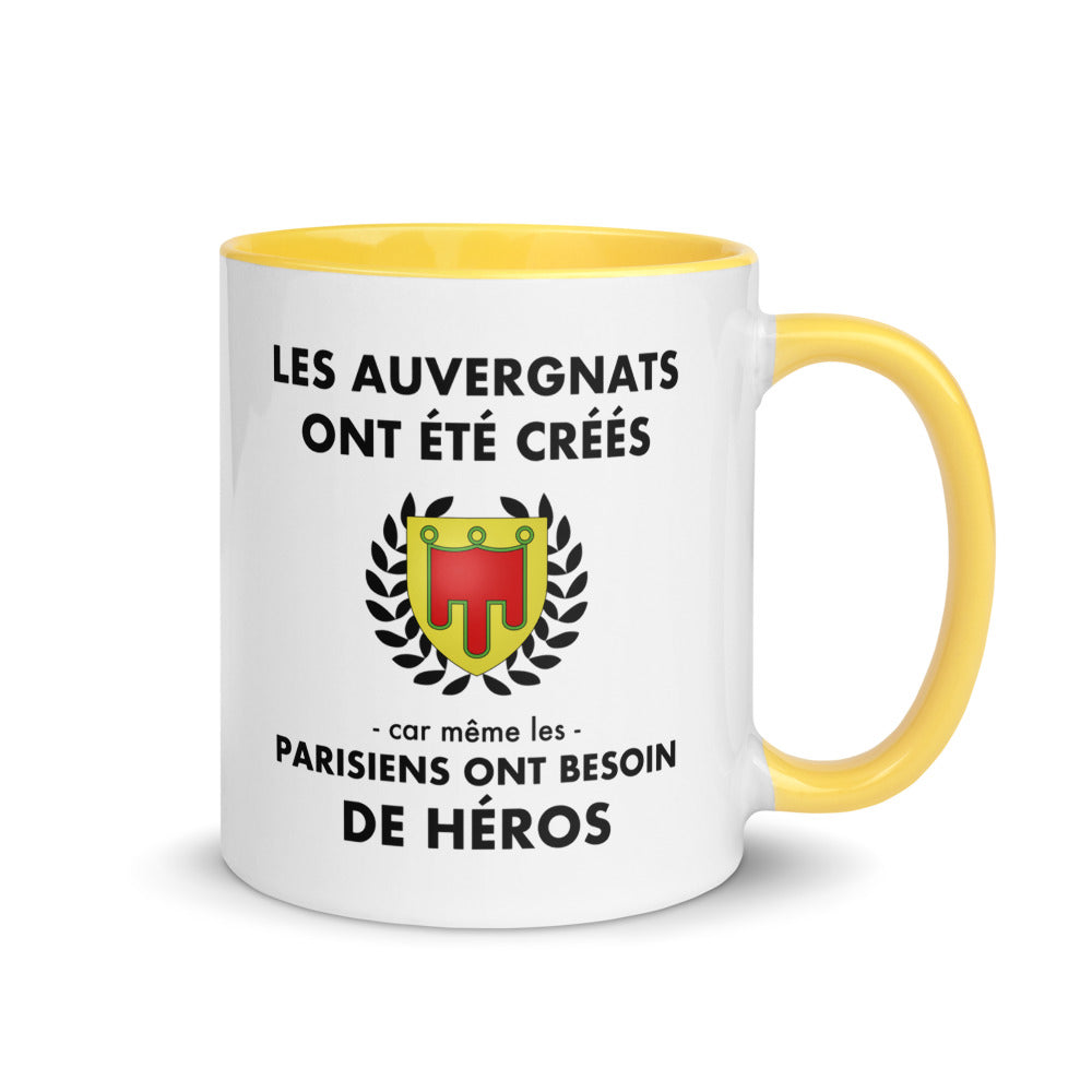 Tasse mug jaune Les Auvergnats ont été créés