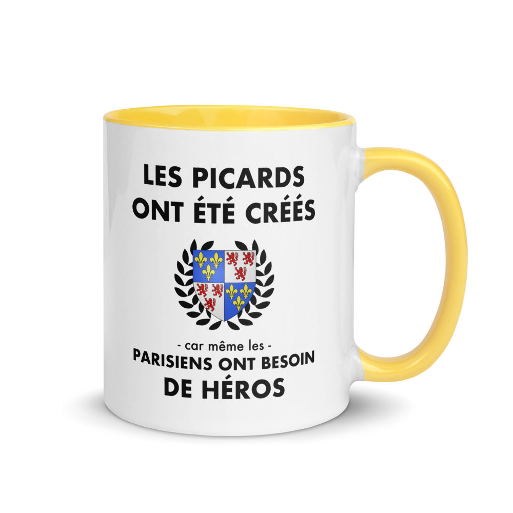 Tasse mug jaune Les Picards ont été créés