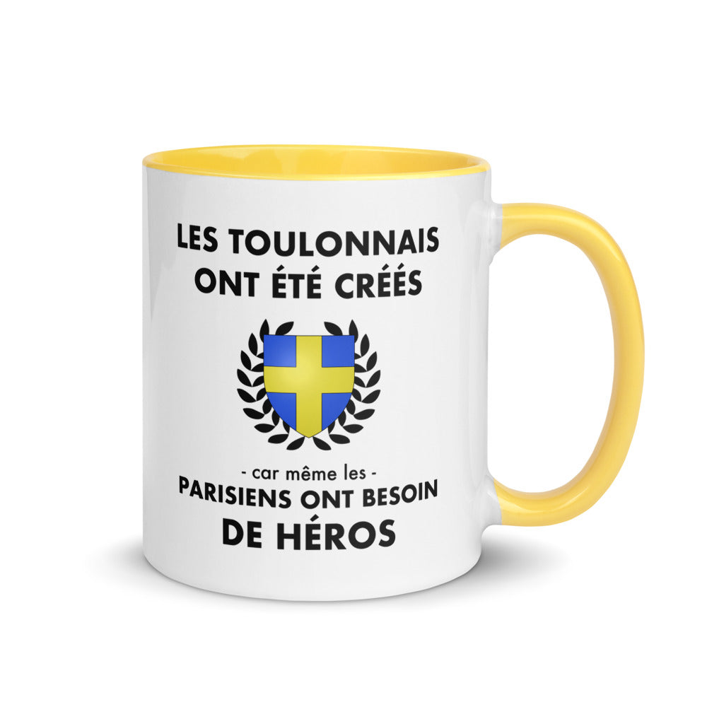 Tasse mug jaune Les Toulonnais ont été créés