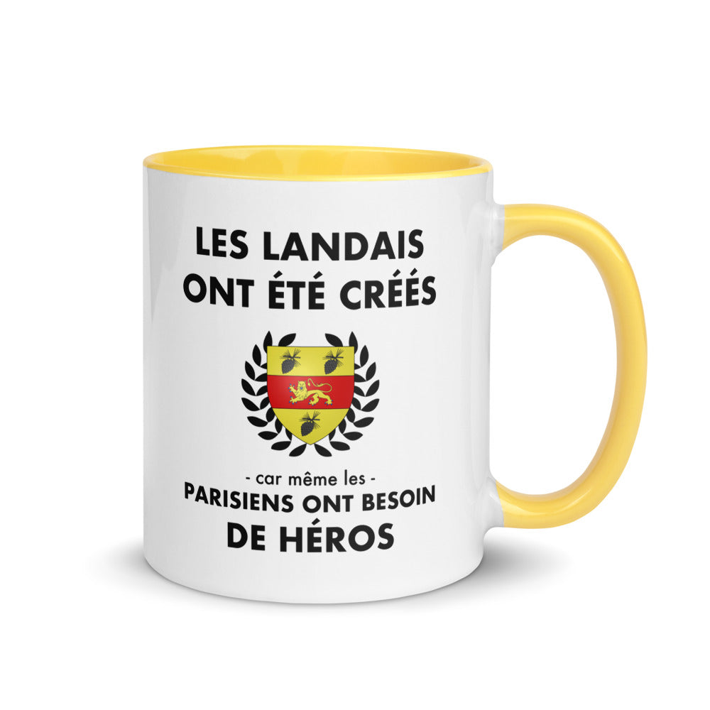 Tasse mug jaune Les Landais ont été créés