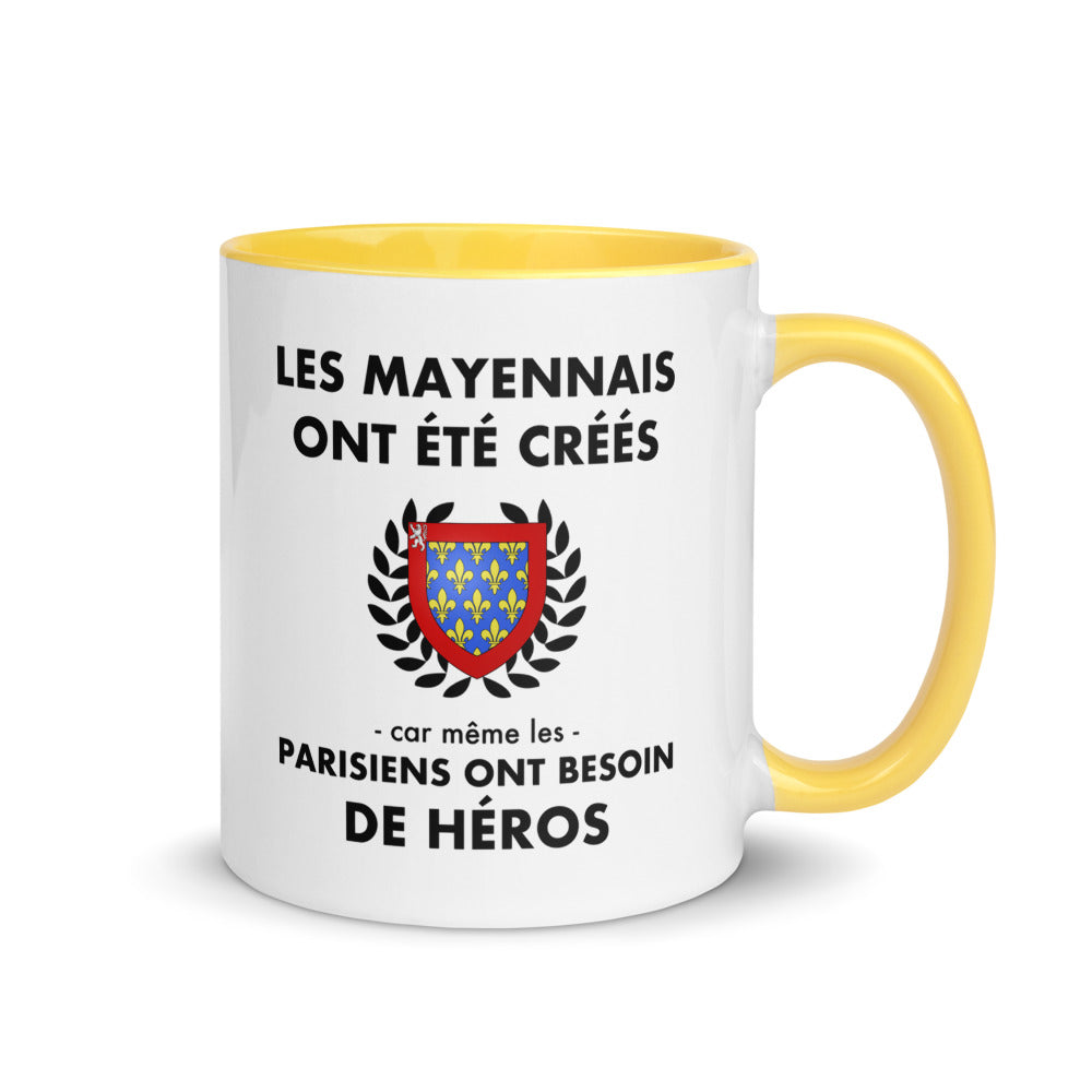Tasse mug jaune Les Mayennais ont été créés