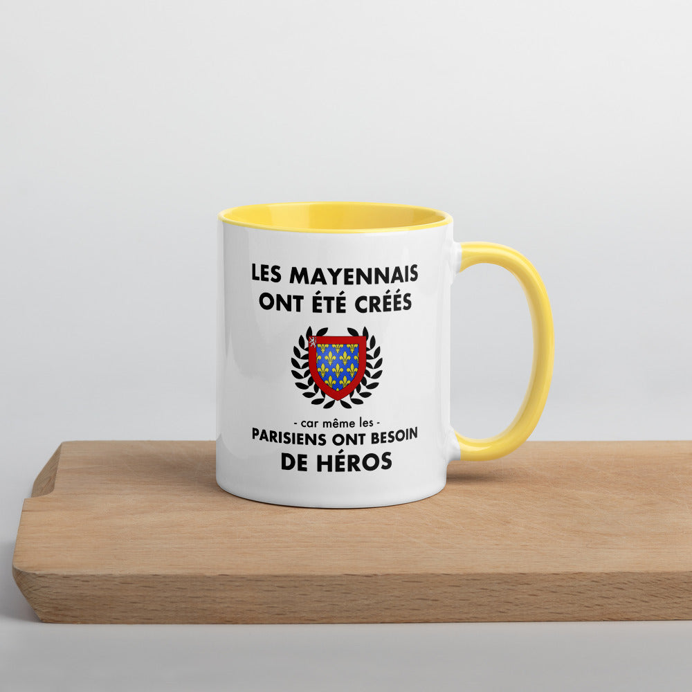 Tasse mug jaune Les Mayennais ont été créés
