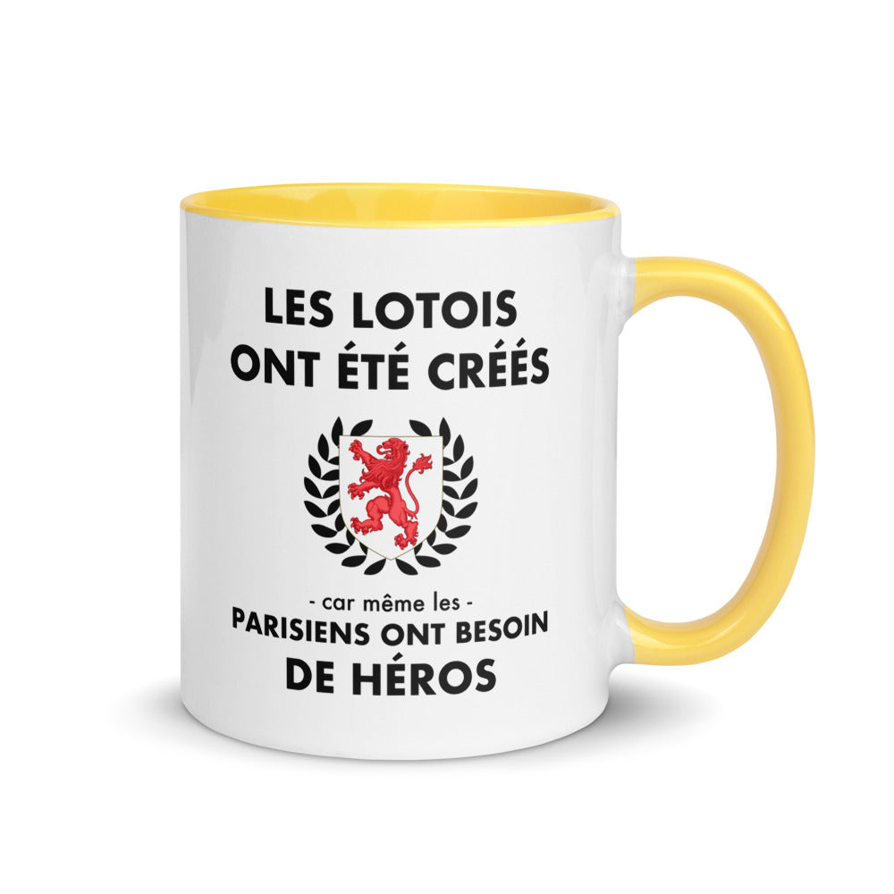 Tasse mug jaune Les Lotois ont été créés