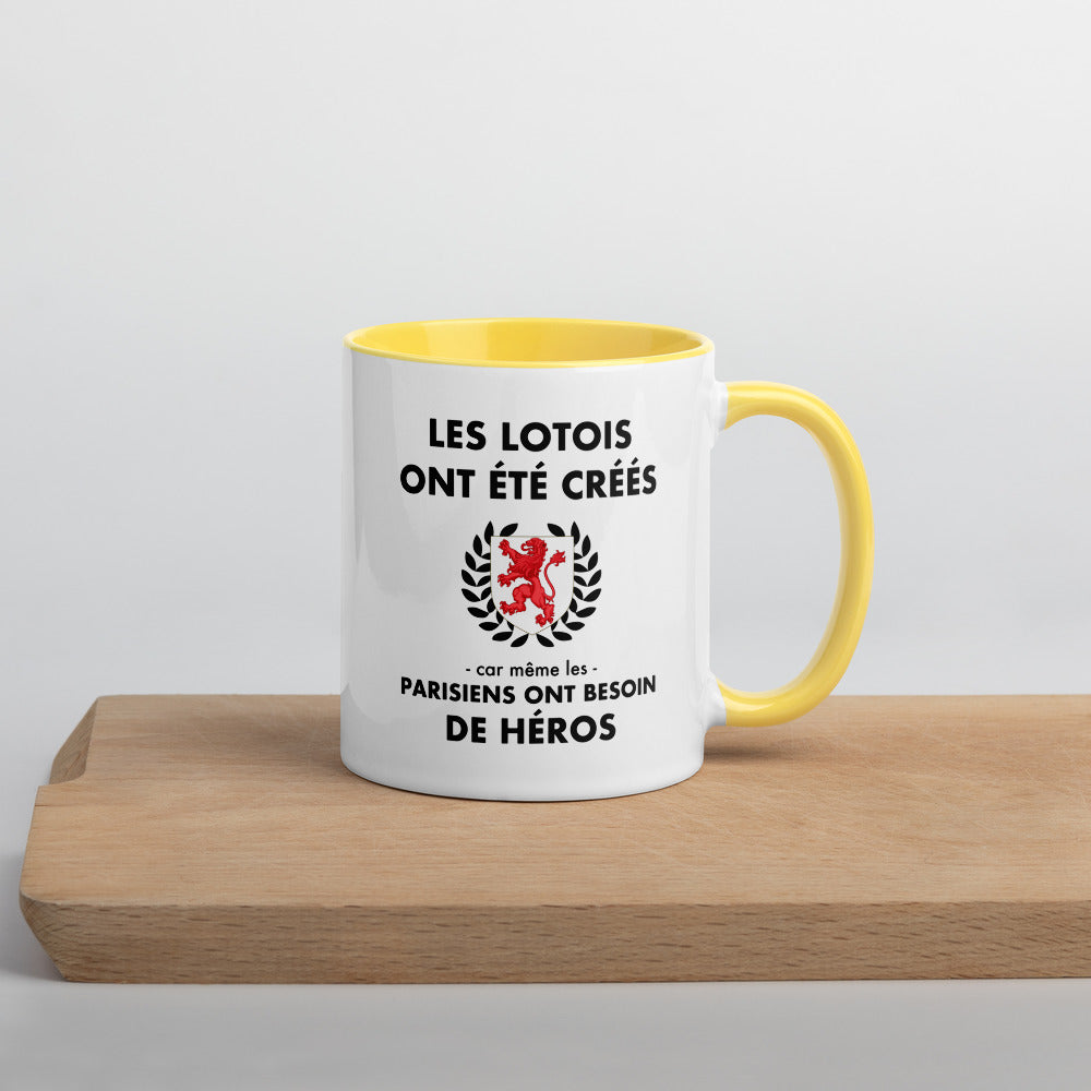 Tasse mug jaune Les Lotois ont été créés