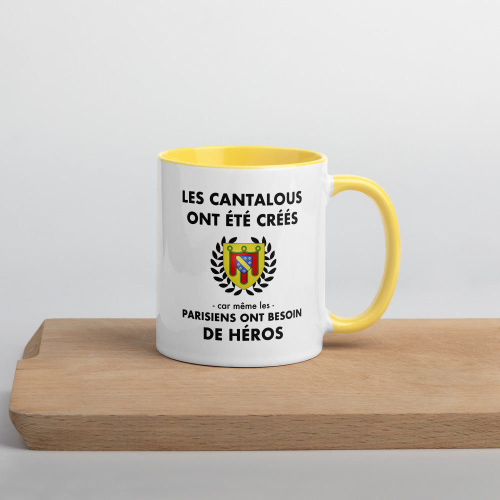 Tasse mug jaune Les Cantalous ont été créés