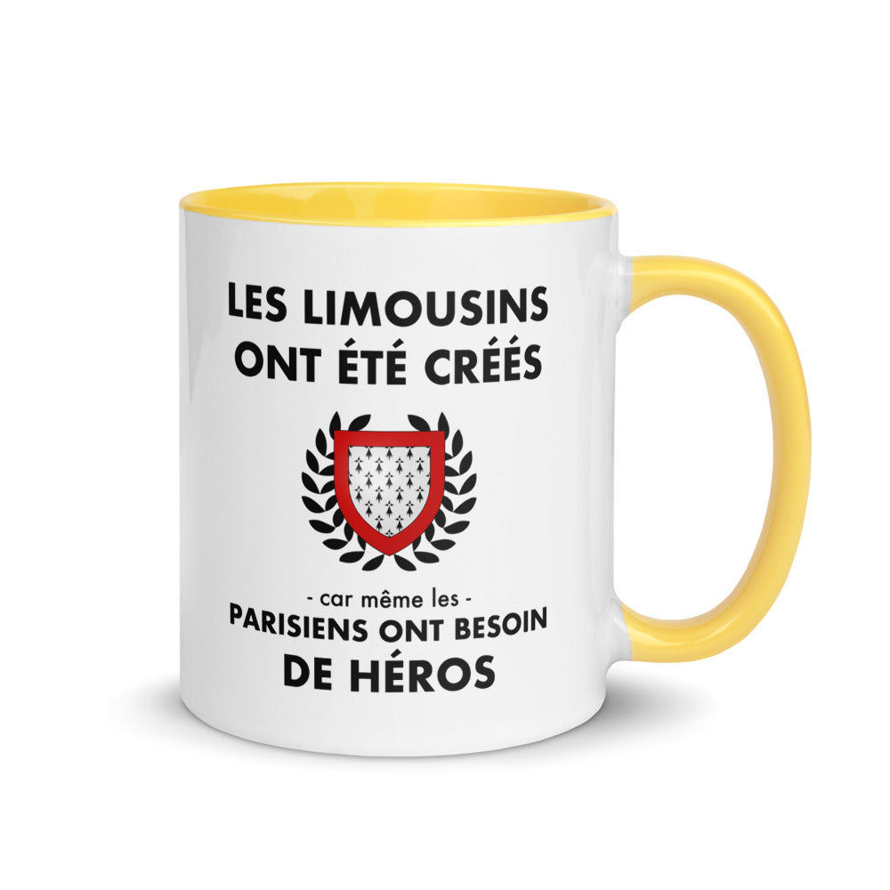 Tasse mug jaune Les Limousins ont été créés