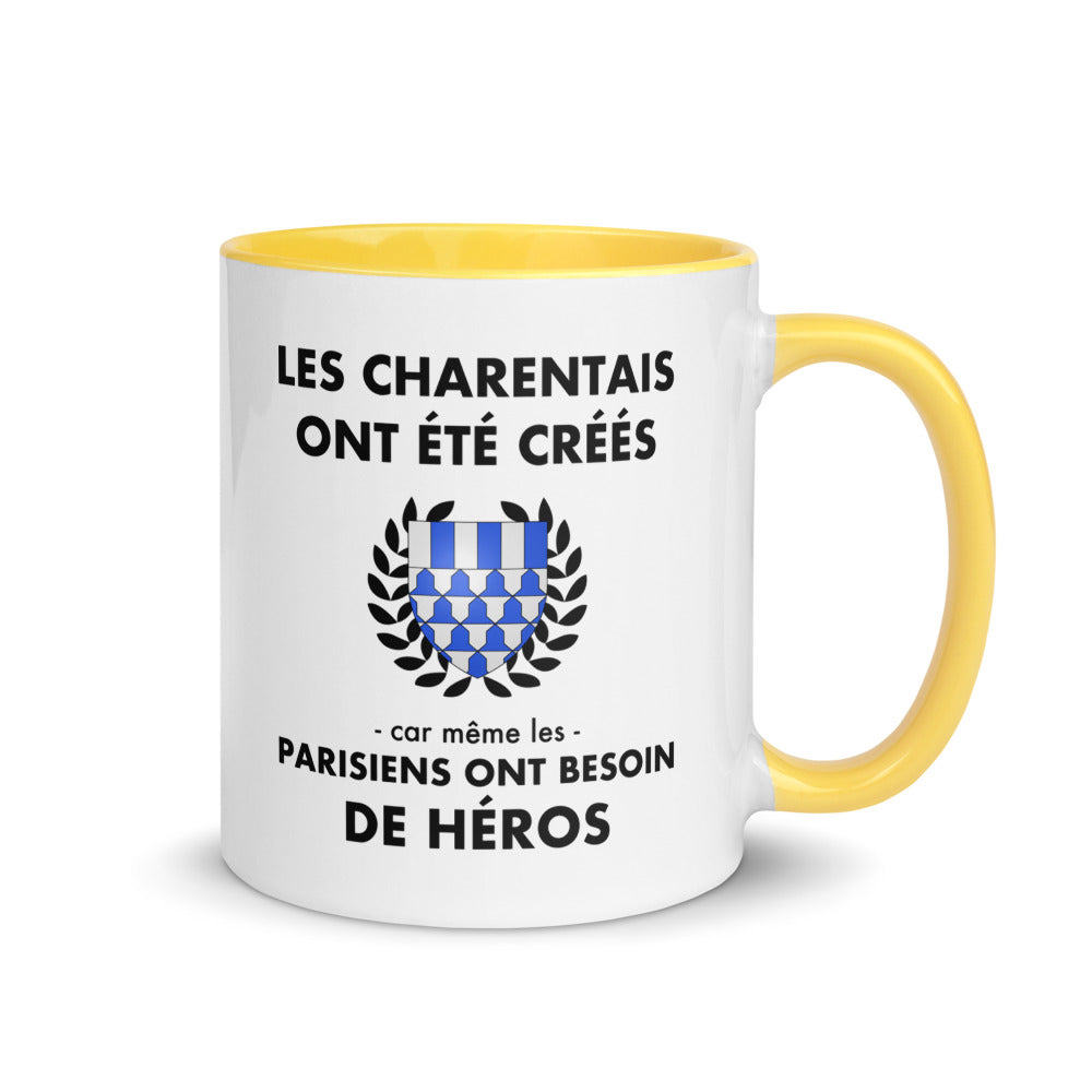 Tasse mug jaune Les Charentais ont été créés