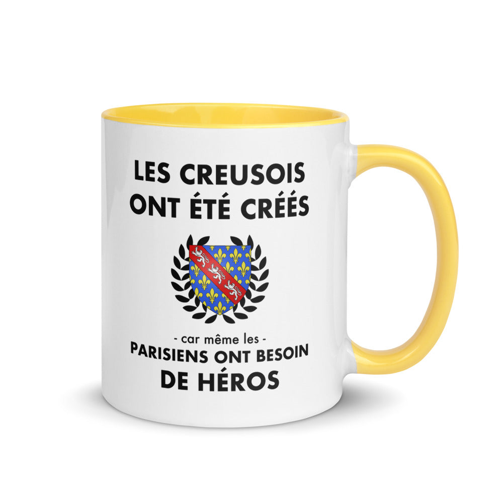 Tasse mug jaune Les Creusois ont été créés