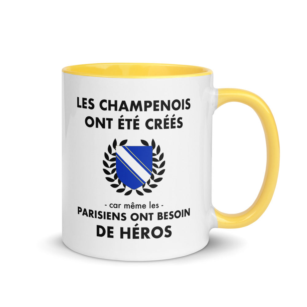 Tasse mug jaune Les Champenois ont été créés