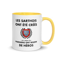 Thumbnail for Tasse mug jaune Les Sarthois ont été créés