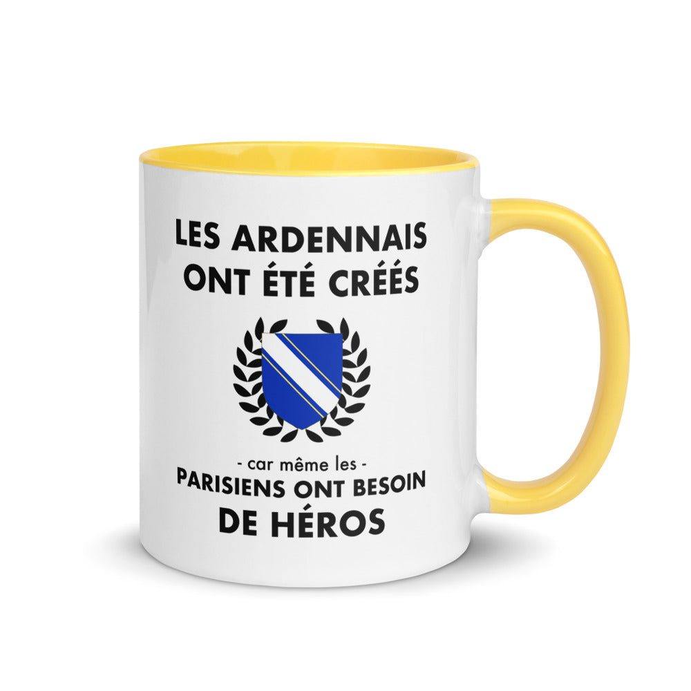 Tasse mug jaune Les Ardennais ont été créés
