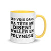 Les voix dans ma tête me disent d'aller en Polynésie - Mug 11 oz