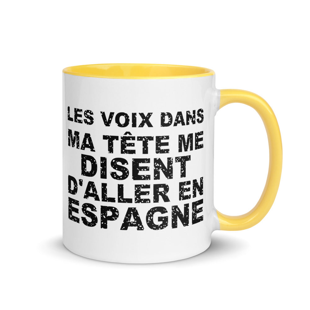 Les voix dans ma tête me disent d'aller en Espagne - Mug 11 oz