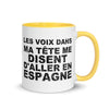 Les voix dans ma tête me disent d'aller en Espagne - Mug 11 oz