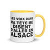 Les voix dans ma tête me disent d'aller en Alsace - Mug 11 oz