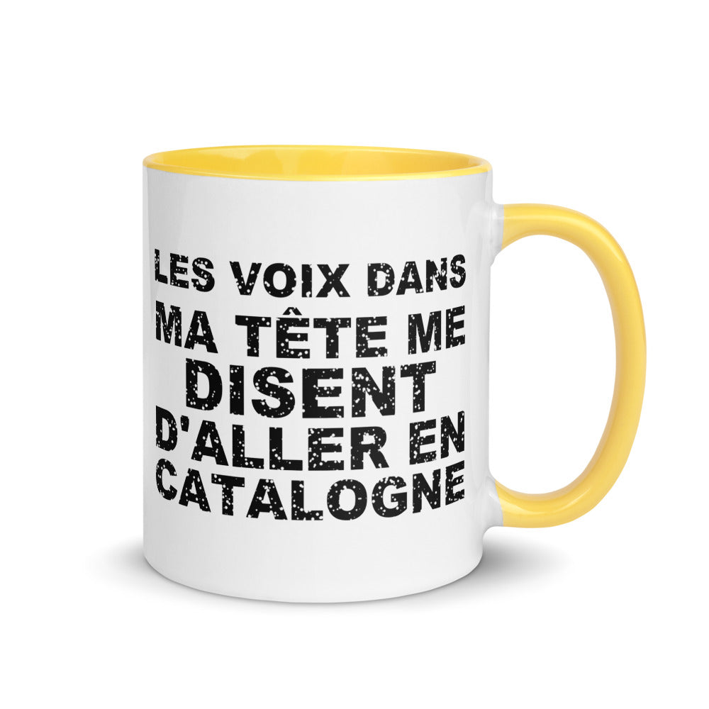 Les voix dans ma tête me disent d'aller en Catalogne - Mug 11 oz