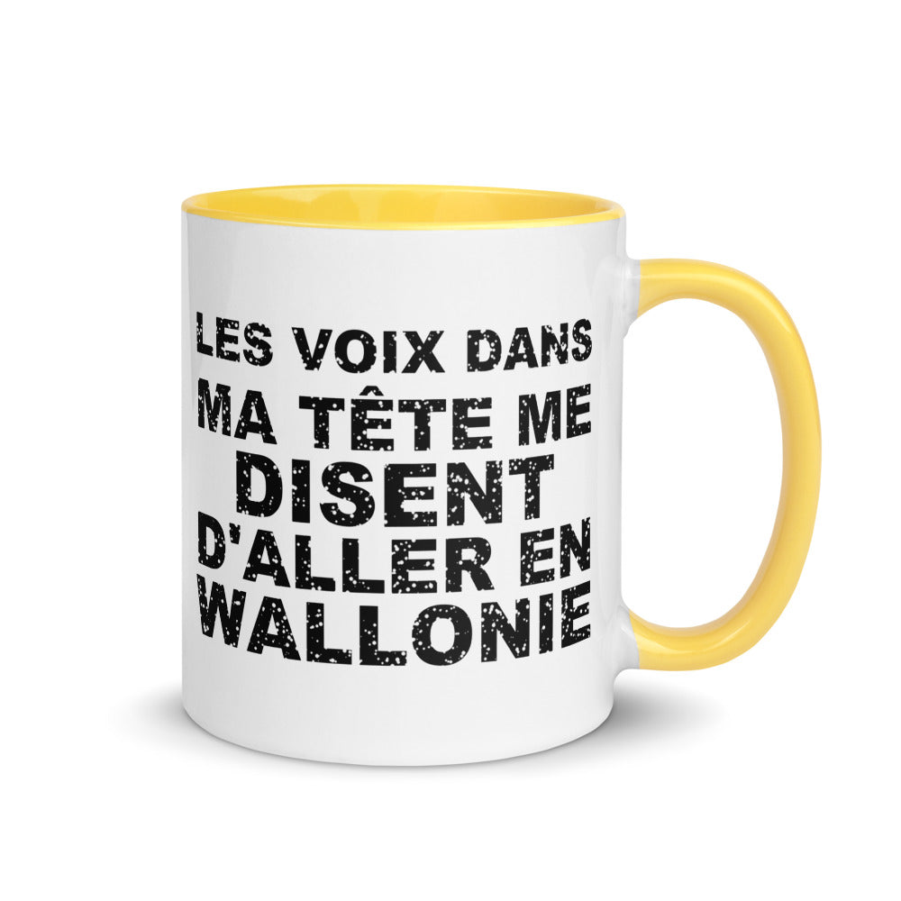 Les voix dans ma tête me disent d'aller en Wallonie - Mug 11 oz