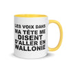 Les voix dans ma tête me disent d'aller en Wallonie - Mug 11 oz