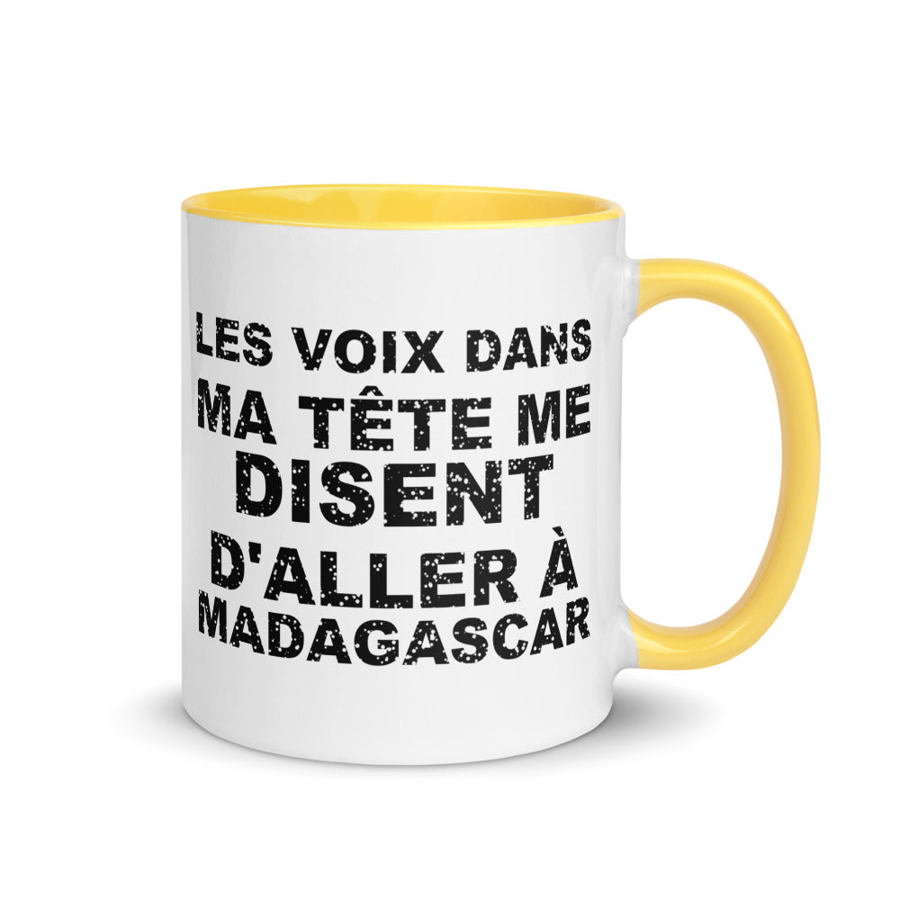 Les voix dans ma tête me disent d'aller à Madagascar - Mug 11 oz