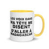 Les voix dans ma tête me disent d'aller à Madagascar - Mug 11 oz