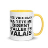 Les voix dans ma tête me disent d'aller en Valais - Mug 11 oz