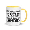 Les voix dans ma tête me disent d'aller dans les Landes - Mug 11 oz