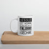 Mug Saint Valentin blanc brillant - Désolé ce mec est pris par une Italienne