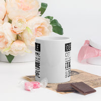 Thumbnail for Mug Blanc Brillant Cadeau Saint Valentin : Désolé ce mec est pris par une Italienne