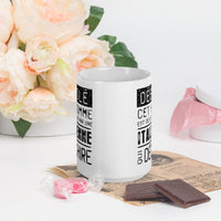 Thumbnail for Mug Blanc Brillant Cadeau Saint Valentin : Désolé ce mec est pris par une Italienne