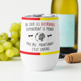 Gobelet à vin acier PREMIUM - Cadeau humour Aveyron