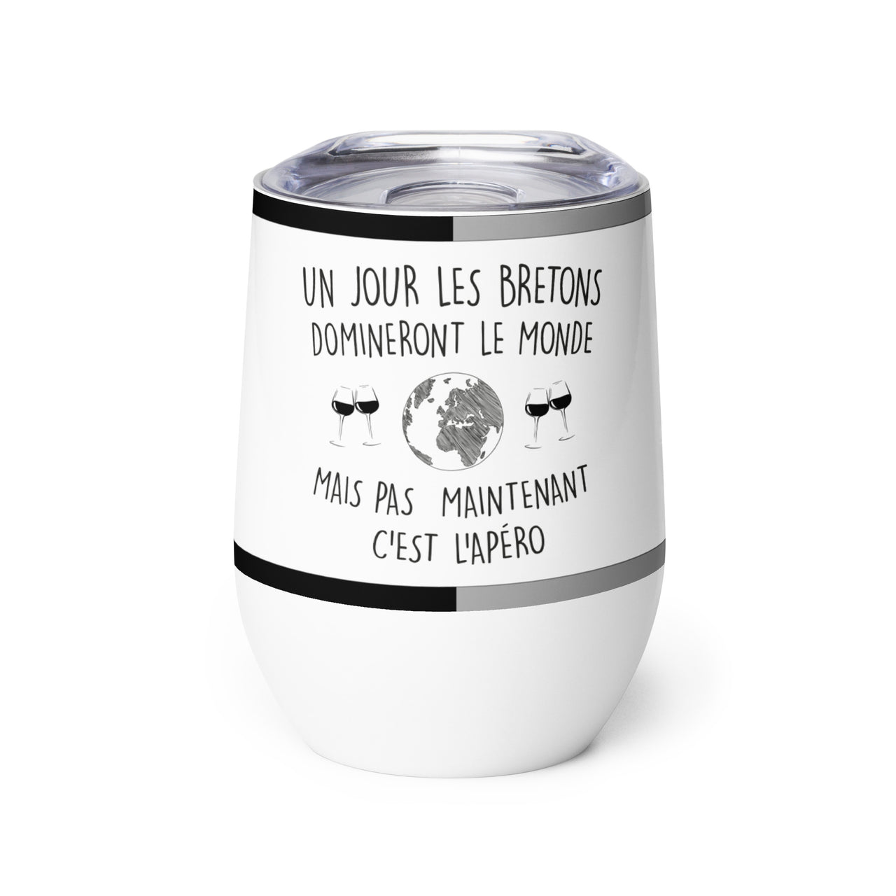Gobelet vin Bretagne - Humour et fierté locale