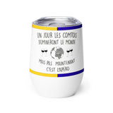 Gobelet à vin et apéro acier PREMIUM - Cadeau humour Franche-Comté Comtois