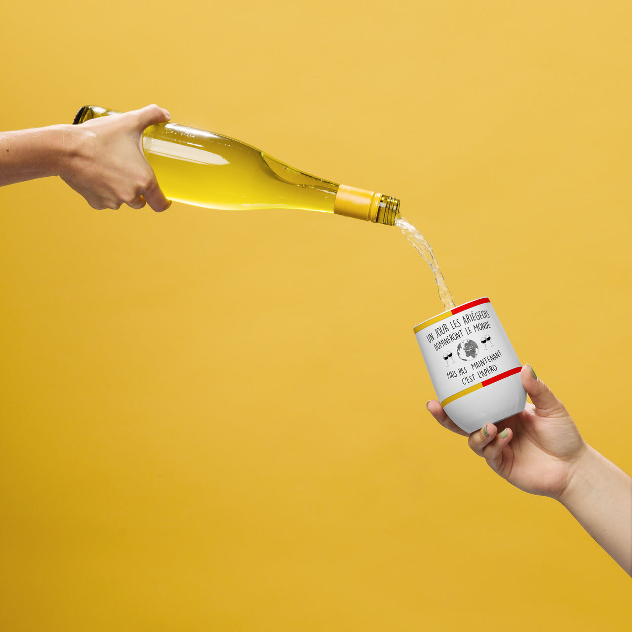 Gobelet à vin Ariège - Joint hermétique à double paroi