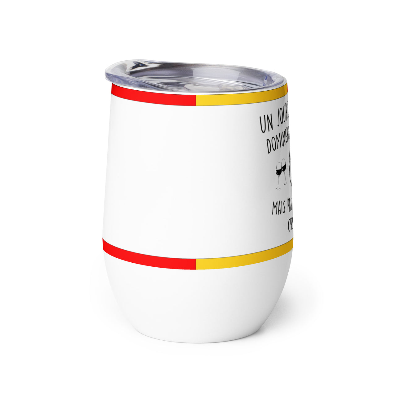 Gobelet à vin et apéro acier PREMIUM - Cadeau humour Lorrain & Lorraine