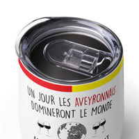 Thumbnail for Gobelet à vin Aveyron acier - Cadeau humoristique original