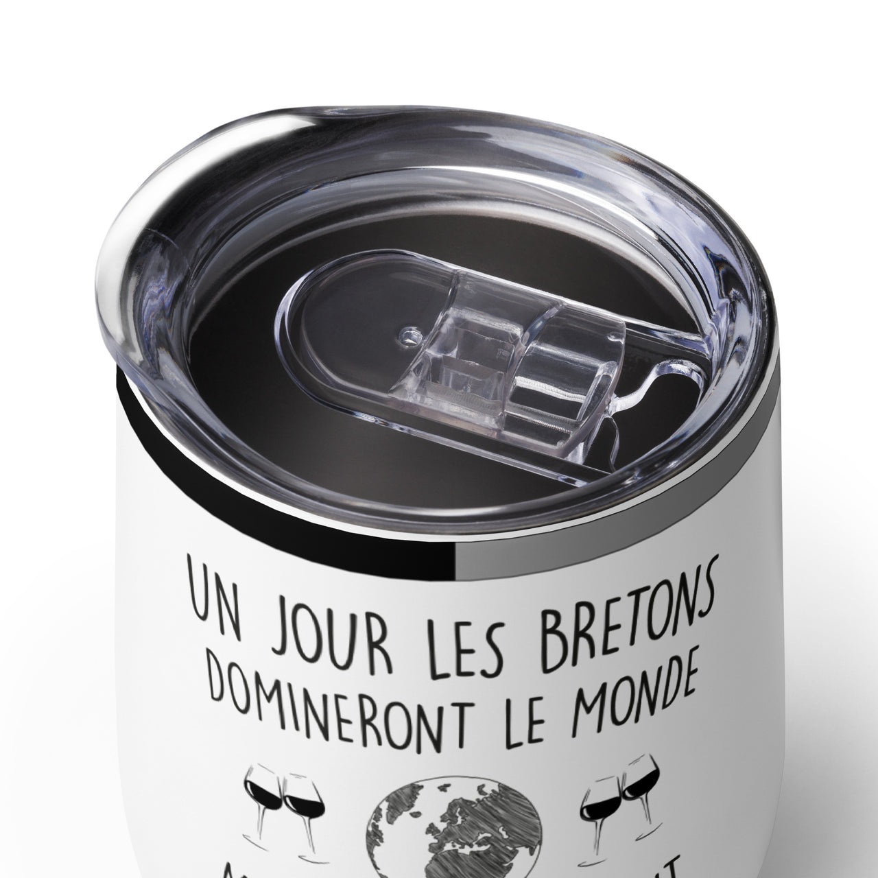 Gobelet vin Bretagne - Humour et fierté locale