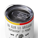 Gobelet à vin et apéro acier PREMIUM - Cadeau humour Ariège & Ariégeois