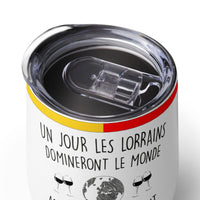 Thumbnail for Gobelet à vin et apéro acier PREMIUM - Cadeau humour Lorrain & Lorraine