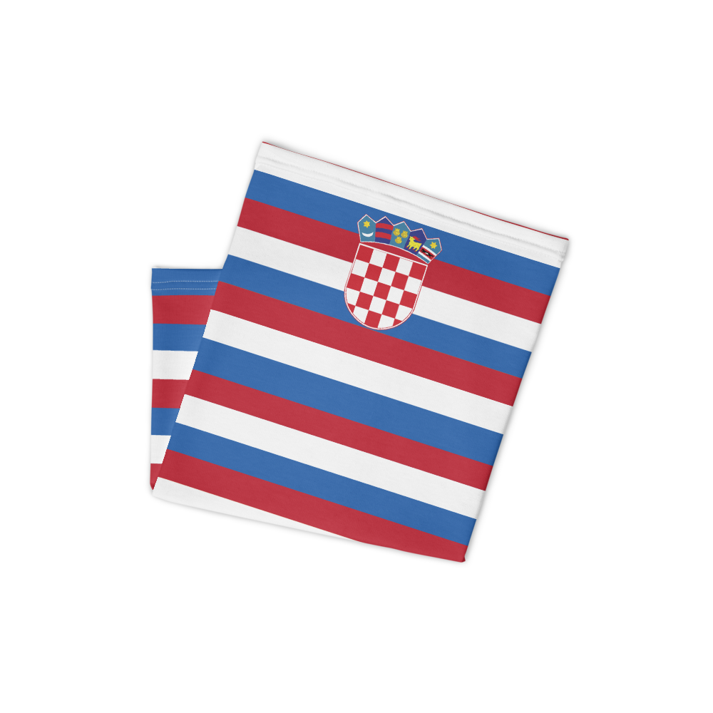 Masque Cache cou  - Croatie - Bandeau blason croate - Ici & Là - T-shirts & Souvenirs de chez toi