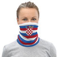 Thumbnail for Masque Cache cou  - Croatie - Bandeau blason croate - Ici & Là - T-shirts & Souvenirs de chez toi