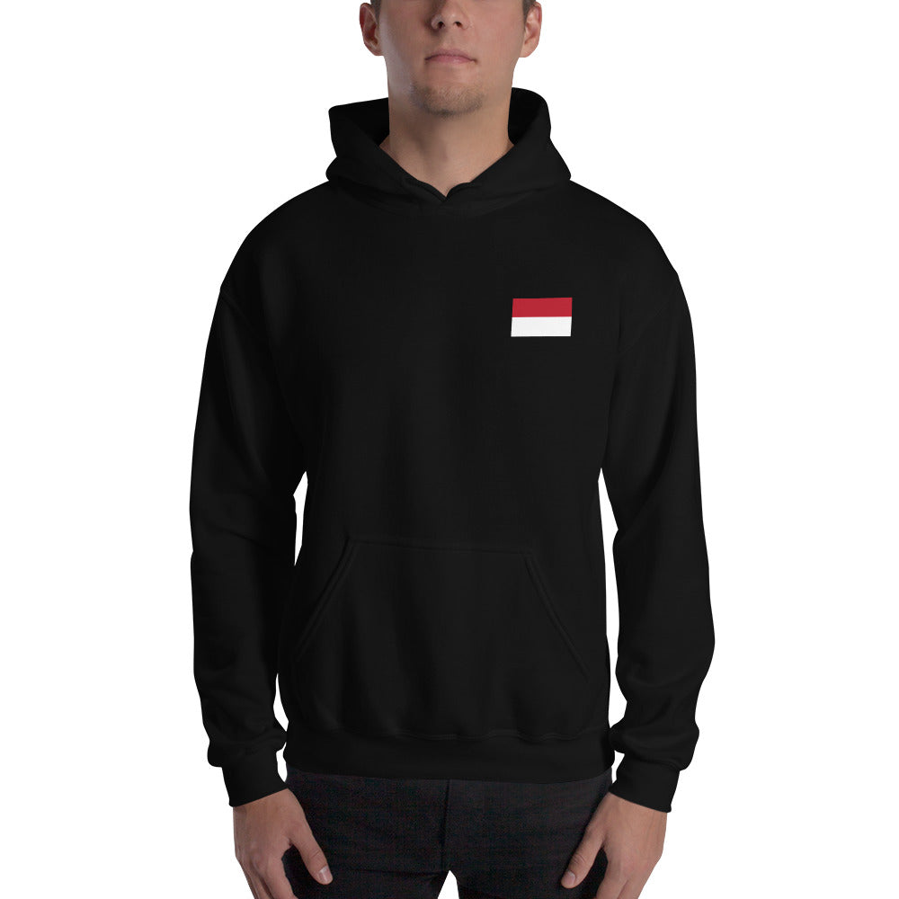 Sweat à capuche Alsacien gris foncé chiné - Confort et humour local