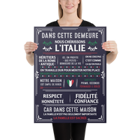 Thumbnail for Cadre décoratif Italie - Notre maison est emplie de souvenirs