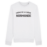 Crème de la crème Normande - Sweat BIO Bio - impression FR - Ici & Là - T-shirts & Souvenirs de chez toi