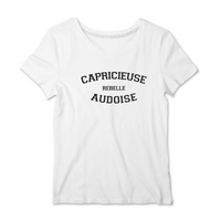 Thumbnail for Capricieuse, Rebelle, Audoise - T-shirt femme - impression FR - Ici & Là - T-shirts & Souvenirs de chez toi