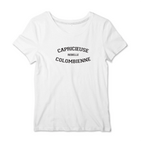 Thumbnail for Capricieuse, Rebelle, Colombienne - T-shirt femme - impression FR - Ici & Là - T-shirts & Souvenirs de chez toi