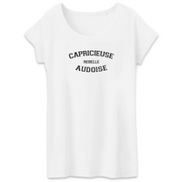 Thumbnail for Capricieuse, Rebelle, Audoise - T-shirt femme coton bio 100 % - impression FR - Ici & Là - T-shirts & Souvenirs de chez toi