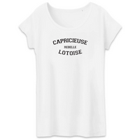 Thumbnail for Capricieuse, Rebelle, Lotoise - T-shirt femme coton bio - impression FR - Ici & Là - T-shirts & Souvenirs de chez toi