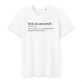 Définition humoristique Leck mi am àrsch - Alsacien - T-shirt coton bio 100 % - imprimé fr - Ici & Là - T-shirts & Souvenirs de chez toi